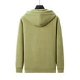 thumbnail image 4 of Fleece Hoodies for Men Zip Up Sweatshirt Fleece Jackets Light Green XXXL, 4 of 6