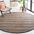 thumbnail image 2 of SAFAVIEH Natural Fiber Petra Striped Area Rug, Navy/Natural, 7' x 7' Round, 2 of 11
