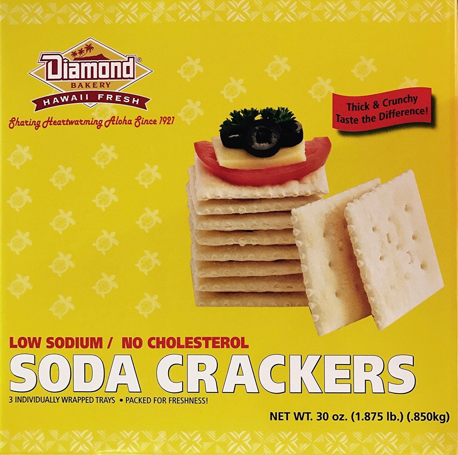Diamond Bakery Low Sodium Soda Crackers, 30 Oz.