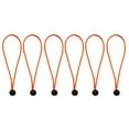 thumbnail image 3 of 6 Pcs Balle Bungee Robuste 15 cm Corde Bungee Corde à Attacher Sangles de Auvent Orange, 3 of 7