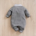 thumbnail image 2 of Baby Boy Gentleman Jumpsuit with Bow Tie – Soft Cotton, 2 of 11
