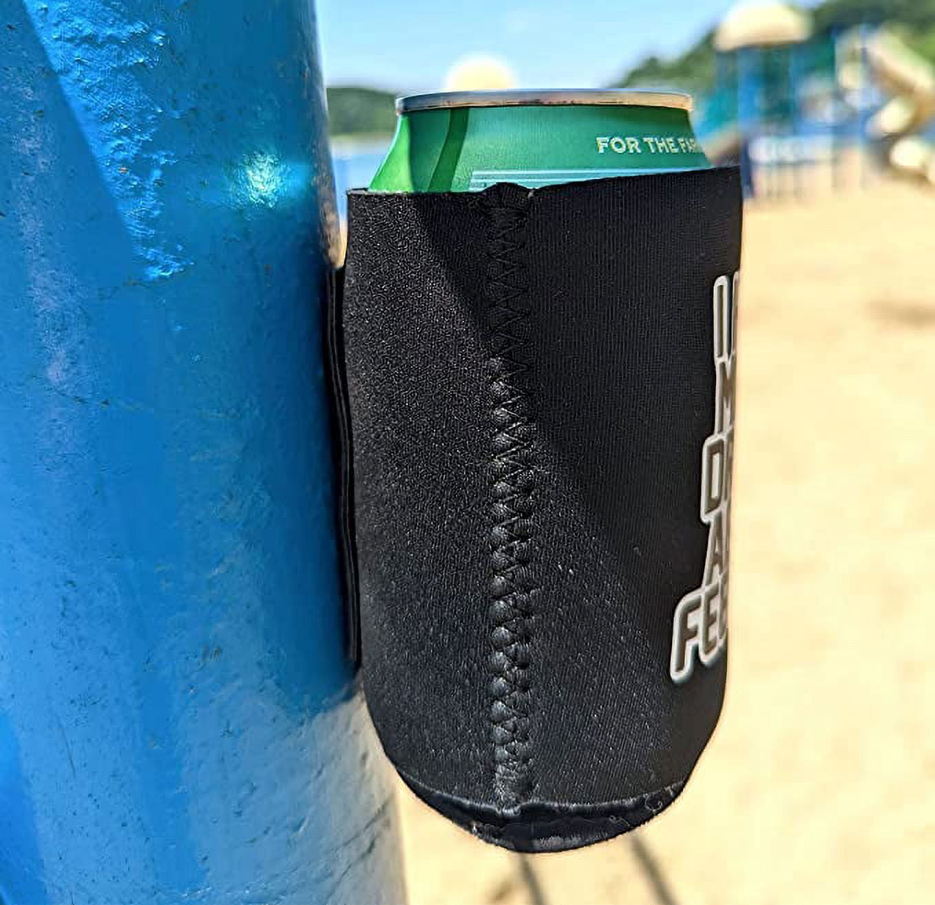 Blank Magnetic Neoprene Can Coolie (10, Navy Blue)