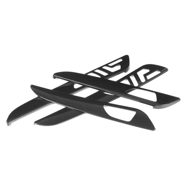 AMONIDA Inner Door Panel Cover,Akozon 4pcs Carbon Fibebr Style Interior Door Panel Trim With Memory Holes Fits For -Benz GLE GLS ML GL GLS320 400 Models 2013-2019