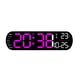 thumbnail image 1 of Naiovety Reloj de pared con alarma digital y temporizador Pantalla LED de pantalla grande para una fácil lectura que se muestra en el mismo Electrodomésticos Rosa profundo, 1 of 6