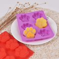 thumbnail image 3 of Cozihom Moldes de silicona para patas de perro cachorro, grado alimenticio, para chocolate, caramelo, pudín, gelatina, golosinas para perros. 4 piezas, 3 of 5