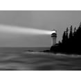 thumbnail image 2 of McLoughlin, James 32x25 Black Ornate Wood Framed with Double Matting Museum Art Print Titled - Lighthouse Watch II, 2 of 4