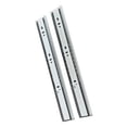 thumbnail image 1 of Rieles Laterales Para Cajones Para Colgar, Guías Para Cajones De Montaje Lateral, Acero Laminado En Frío, Amortiguación Silenciosa De 3 Secciones De 14 Pulgadas Para Armario, 1 of 7