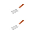 thumbnail image 2 of ZheElen Spatule en Métal Robuste pour Poêles et Grilles en Fonte Large Gamme d'Applications Acier Inoxydable A 2Set, 2 of 6