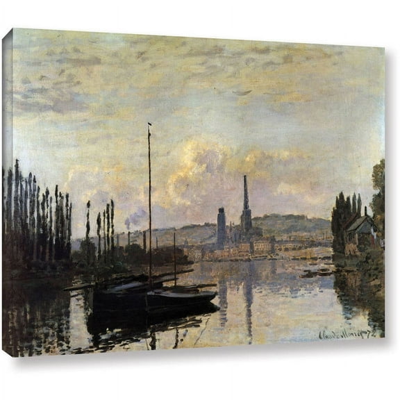Claude Monet "Dock" Wrapped Canvas Art