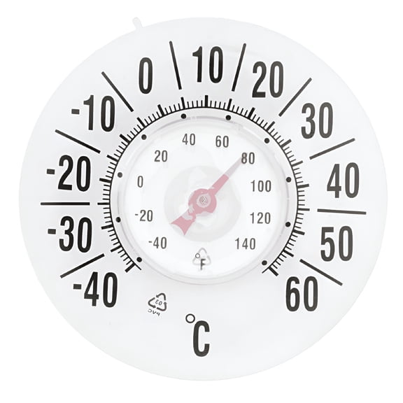 GJX 2026 New High-Precision Large Suction Cup Window Sticker Indoor and Outdoor Thermometer Large Dial Home Thermometer