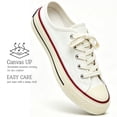 thumbnail image 3 of CHICVOMEY Women's Mules Comfortable Slip on Sneakers Tennis Shoes Summer Backless Canvas Tennis Shoes, 3 of 8