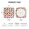 thumbnail image 6 of Lsque Abstract Pink Plaid Butterfly Printed Square Couch Cushion Covers, Floral Sofa Cushion Covers Replacement, Stretch Couch Covers for Couch-16.9in, 6 of 9