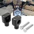 thumbnail image 4 of Motorcycle Handlebar Risers Mount For Harley Softail Dyna Bobber Chopper Black, 4 of 10