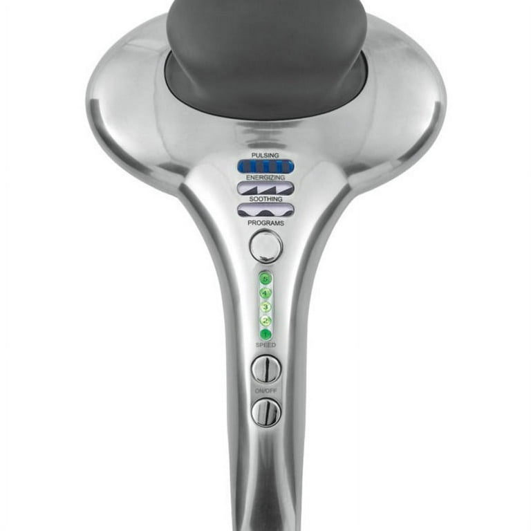 Brookstone Max 2 Cordless Neck, Back Percussion Massager, Deep Kneading  Dual-Node, Portable Light-Weight