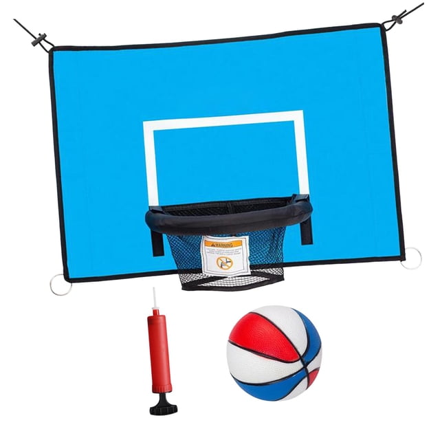 Mini Aro de Baloncesto Cola para Exteriores con Bola de Colores 69 cm