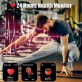 thumbnail image 4 of Military Smart Watch for Men, IP68 Waterproof Tactical Sports Watch, Outdoor Rugged Smart Watches for Men with Fitness Tracker Heart Rate Compatible with Android iOS, 4 of 6