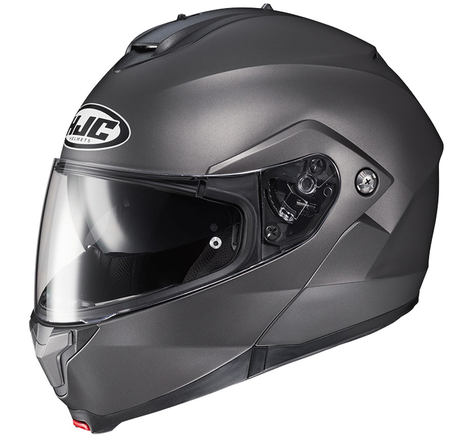 バイク Motorcycle Helmet HJC i71 Full face Semi flat Titanium - Size M hjc-i71-helmet-solid-gloss-