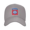 thumbnail image 2 of 82nd Airborne Logo Sandwich Cap Unisex Adjustable Adult Baseball Caps Casquette Hats Flat Cap, 2 of 7