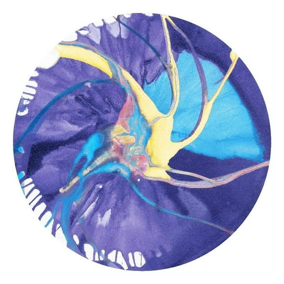 Giant Art 84x84 Spin Art 26 Fine Art Giant Canvas Print in White