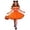 Orange, variant on Faraee Tutu Dress for Girls Sparkly Sequin Tulle Princess Birthday Party Halloween Outfit Toddler Black Cat Costume