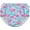 Aqua Palm Flamingos, variant on green sprouts Baby and Toddler Reusable Eco Pull-Up Swim Diaper (6mo-4T) - Light Pink Watermelon Stripe - 4T