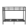 thumbnail image 6 of Your Zone Kids Metal Twin over Twin Quad Bunk Bed with Ladder and Guardrails, Black, 6 of 9