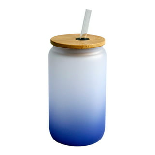 Vasos con tapas (paquete de 4) vasos de plástico mate acrílico de color de  16 onzas con popote