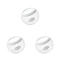 thumbnail image 3 of kurtrusly Easy To Clean Holder For Home Cafe Hotel Convenient And Practical Storage Solution Metal Large Storage Basket white 3Set, 3 of 6