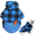thumbnail image 2 of Warm Dog Coat, Dog Jacket Dog Winter Coat British Style Plaid Dog Clothes Pet Dog Cold Weather Coats Cozy Snow Jacket Vest for Small Medium Large Dogs, 2 of 7