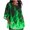 Green, variant on FcBaudy Womens Tops, Shirts for Women, Short Sleeve Round-Neck Blouses & Shirts Women's Ladies Fashion Casual Cropped 3/4 Sleeve Printed Loose Shirt Blouse Top Women Blouse