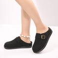 thumbnail image 6 of Pennysue Women Clogs Slip On Suede Mule Shoes Buckle Arch Support Comfortable Casual House Slippers Outdoor Work, 6 of 8