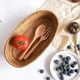 thumbnail image 2 of Hand-woven Basket Bowls, Wicker Oval Fruit Bowl, Serving Bread basket Set, Rattan Tray for Bread, Snack, Vegetable, Brown (10"), 2 of 4