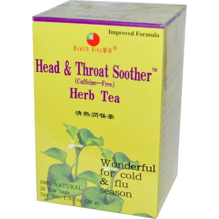 Health King Head & Throat Soother Tea, 20 Ct