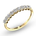 thumbnail image 2 of TimeLe$$ Classics 1/2 Carat TW 9 Stone Natural Diamond Wedding Band in 14K Yellow Gold (Ring Size 8.5), 2 of 4