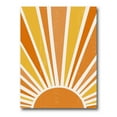 thumbnail image 2 of Designart Minimalist Bright Shining Orange Sun Rays II Canvas Wall Art, 2 of 4