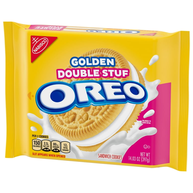 OREO Double Stuf Golden Sandwich Cookies, 14.03 oz - Walmart.com