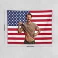 thumbnail image 2 of Glen Star Powell National Flag Poster Dormitory Living Room Bedroom Interesting Tapestry Indoor And Outdoor Decorative Wall Aesthetic Fashion Personality Art Home Decoration, 2 of 8