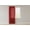 Red, variant on Solid Poplin Window Curtain or Photography Backdrop 58" Wide - Red (36" Tall)