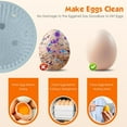 thumbnail image 5 of DZORUN Egg Brush Cleaner Cute Chick Shaped for Fresh Eggs Vegetable Fruit Clean Brush Silicone Egg Washer, 5 of 7