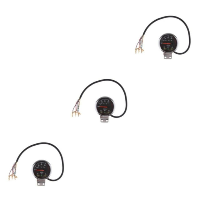 Scienceny Motorcycle Tachometer KM/h Speedometer Odometer Gauge Signal 12V Light Type1 NO1