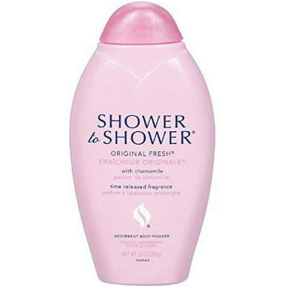 SHOWER TO SHOWER Body Powder Original Fresh 13 oz (Pack of 9)