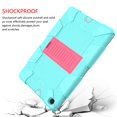 thumbnail image 7 of Galaxy Tab A 10.1 2019 Case, SM-T510/SM-T515 Case, Dteck Heavy Duty Rugged Case, Hybrid Shockproof Protective Cover with Kickstand For Samsung Tab A 10.1 T510/T515 2019 Release, Mint/Rose, 7 of 7