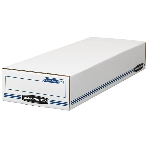 CintBllTer STOR/FILE Check Boxes, Standard Set-Up, -Top Lid, 4 x 9 x 24 Inches, Case of 12 (00706)