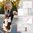 thumbnail image 2 of Teen Girls Sleeveless Dresses Flowy Dress Zip Neck Skort for Play On Course Party Summer Dresses 10-11 Years, 2 of 6