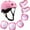 Pink, variant on Kids Protective Gear Set, 7 Pieces Helmet Set with Knee and Elbow Wrist Guards for 3~8yrs Girls Boys Bike Roller Skating Cycling Scooter, Green