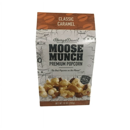 Harry & David Moose Munch Premium Popcorn Classic Caramel 10 Oz