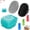 Black Gray Blue, variant on 2026 Hot Sale 6 Pack Multi-Functional Pet Cleaning Tools, Adjustable Handle Dog & Cat Bath Brush and Toothbrush, Effective Stain & Odor Removal Pet Bath Supplies