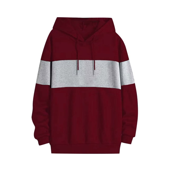 Sudadera con capucha para hombre, sudadera con capucha de manga larga con bloques de color, sudadera con capucha, camisa deportiva, blusa para hombre