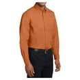 thumbnail image 4 of Men's Tall Long Sleeve Easy Care Shirt Texas Orange 2X-Large Tall, 4 of 6