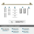 thumbnail image 5 of Amerock Davenport Golden Champagne 24 inch (610mm) Towel Bar, 5 of 8